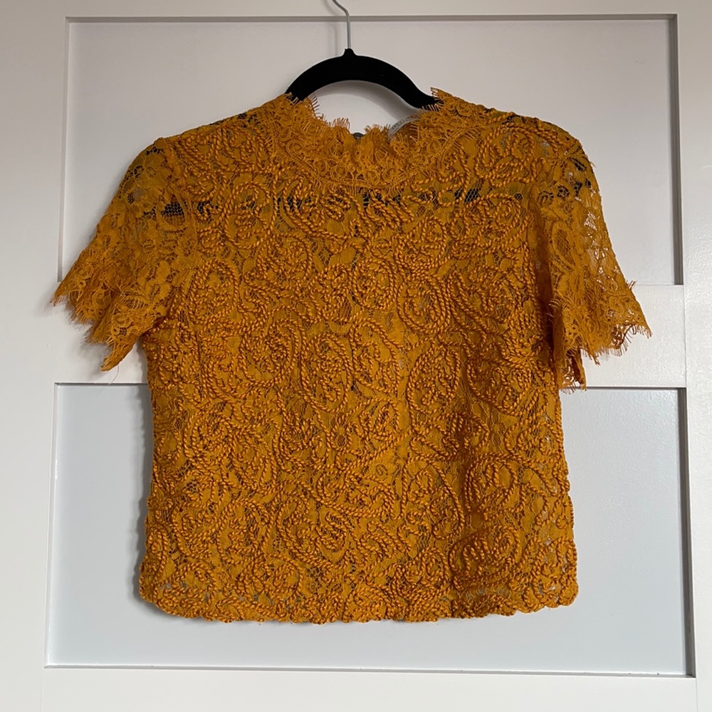 Orange Zara shirt